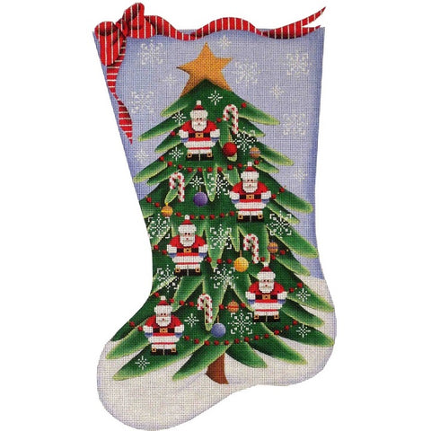 Santa Tree Stocking - 18ct