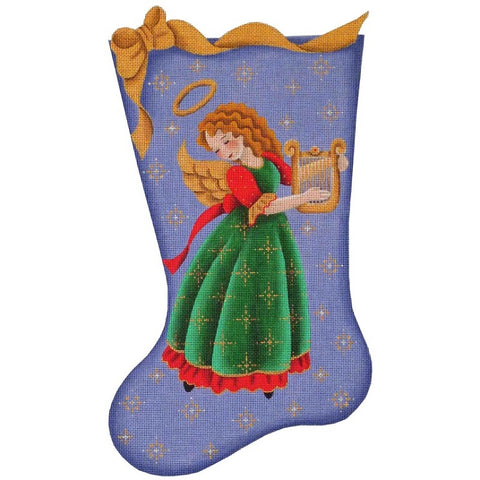 Harp Angel Stocking - 13ct