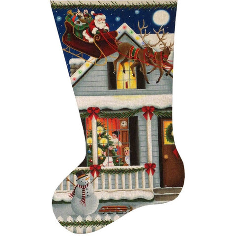 Santa Sighting Stocking - 18ct