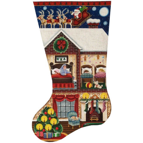 Night Before Christmas Stocking - 13ct
