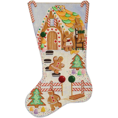 Gingerbread Christmas Stocking - 18ct