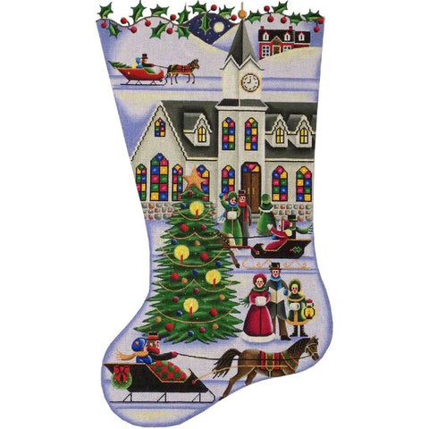 Town Square Christmas Stocking - 13ct