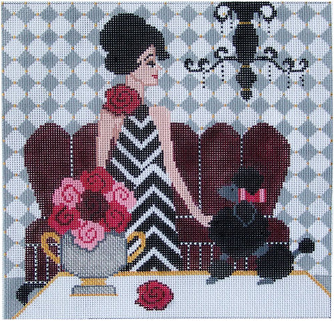 Vogue Woman and Dog 