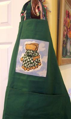 Green Check Gloves