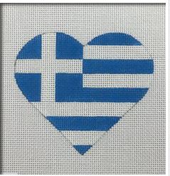 Greek Flag Heart