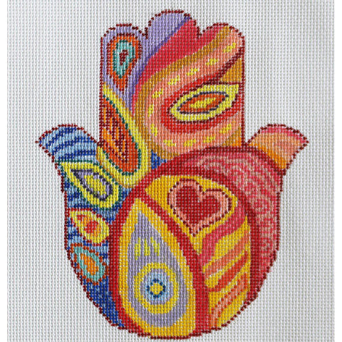 Hamsa - Coral Abstract (PDL Designs)