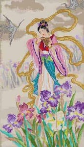 Lady With Iris