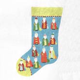 Santa Stocking Blue