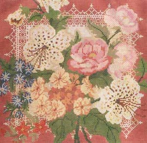 Mauve/Flowers/Lace