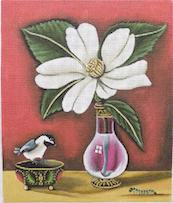 Chickadee and Vase