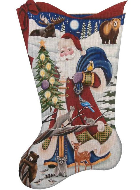 Wilderness Santa Stocking
