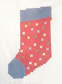 Small Squares Mini Sock