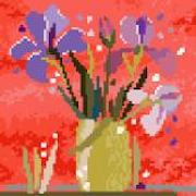Yellow Vase with Flowers