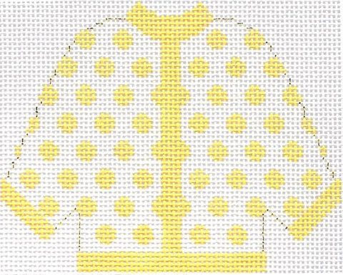Yellow Polka Dot Cardigan (Silver Needle)