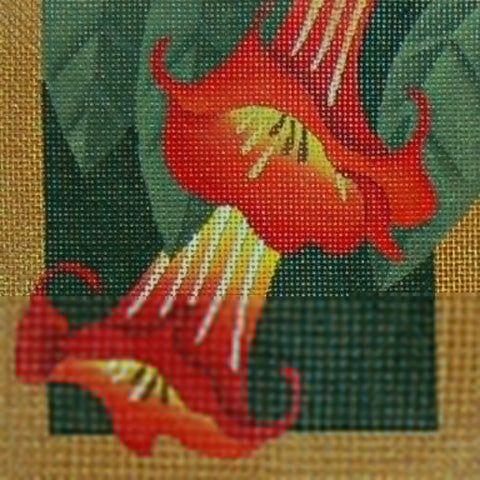 Paradise In Red Flowers - Angel's Trumpet
