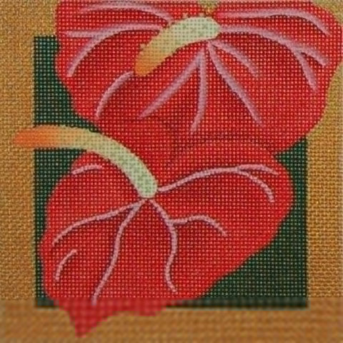 Paradise In Red Flowers - Anthurium