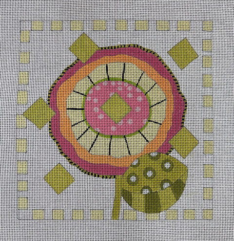 Jolly Green Flower (Ditto Needlepoint Works)