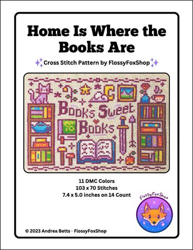 Home Is Where the Books Are  (Flossy Fox Shop)