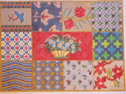 Monrovian Squares w/ Flowers