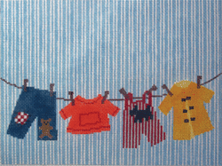 Little Boy Laundry Line Birth