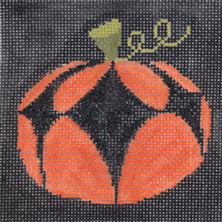 Orange & Black Harlequin Pumpkin