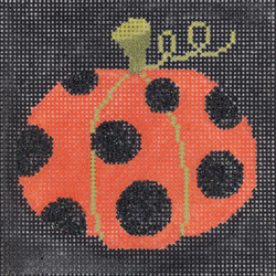 Orange & Black Polka Dot Pumpkin