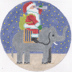 Santa Riding Elephant