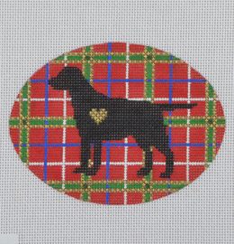 Plaid Labrador Retriever Silhouette