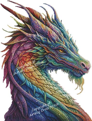 Rainbow Dragon 2 - No Background (Artecy)