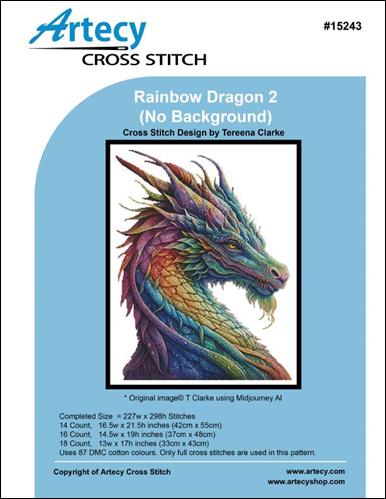 Rainbow Dragon 2 - No Background (Artecy)