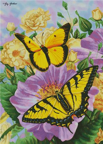 Yellow Butterflies/Large (Artecy)