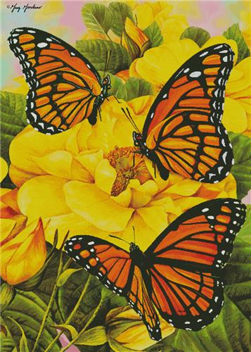 Monarch Butterflies/Large (Artecy)