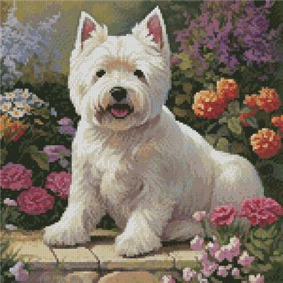 West Highland Terrier in a Garden/Mini (Artecy)