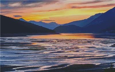Sunset in Jasper/Large (Artecy)
