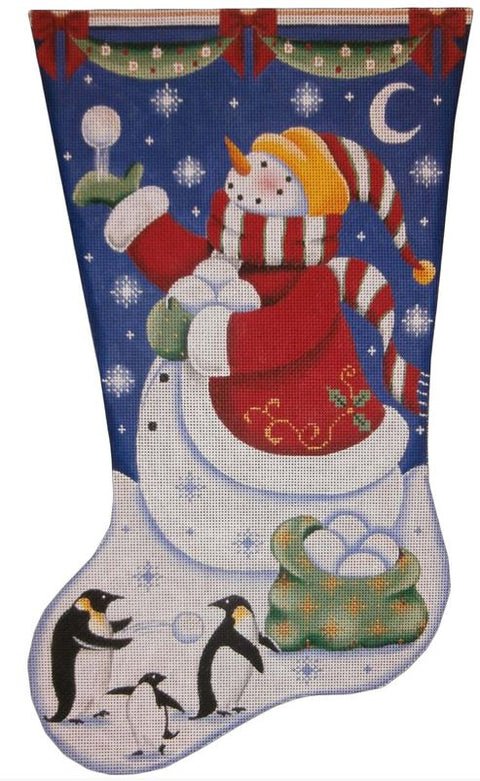 Christmas Penguins Stocking