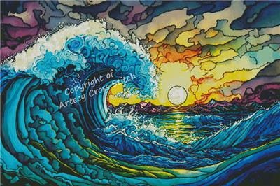Colourful Ocean/Large (Artecy)