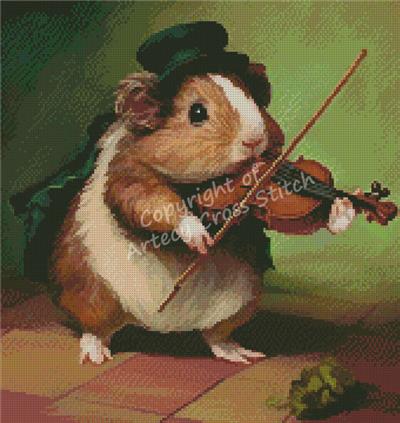 Guinea Pig Playing Violin/Mini (Artecy)