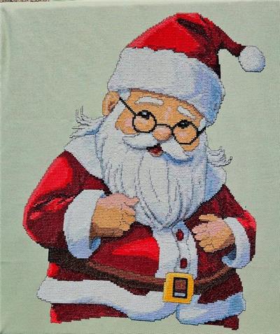 Jolly St. Nick (White Willow Stitching)