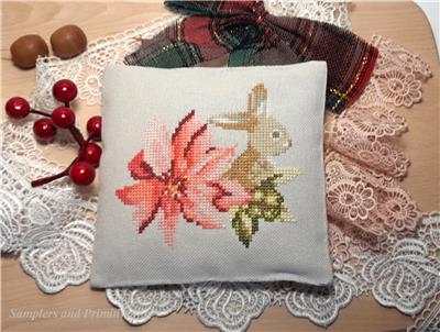 Bunny and Poinsettia (Samplers and Primitives)