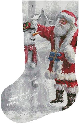 Festive Frosty Stocking/Left (Artecy)