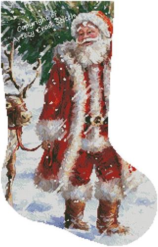 North Pole Tree Stocking/Right (Artecy)