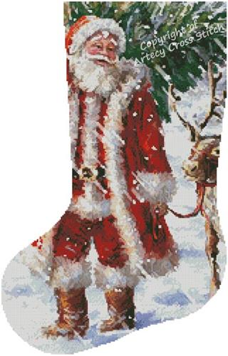 North Pole Tree Stocking/Left (Artecy)