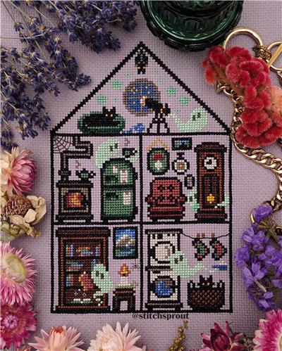 Gravestone Manor Haunted House (StitchSprout)