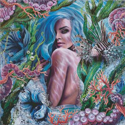 Glass Mermaid (Charting Creations)