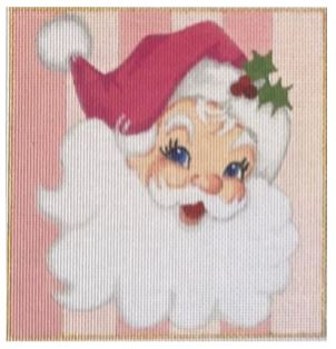 Pink Santa Square