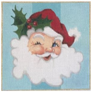 Blue Santa Square