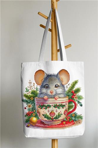 Christmas Animal Cup - Mouse (Les Petites Croix De Lucie)