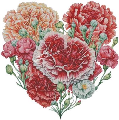 Carnations Heart (Artecy)