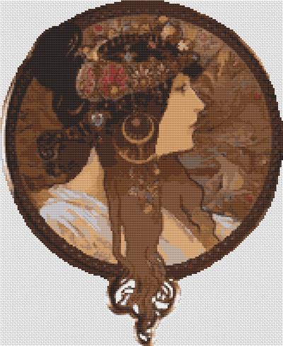 Byzantine Heads Brunette (Art of Stitch)