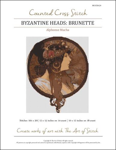 Byzantine Heads Brunette (Art of Stitch)